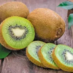 kiwi fruits on wooden table