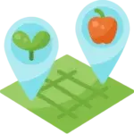 green coloured location icon